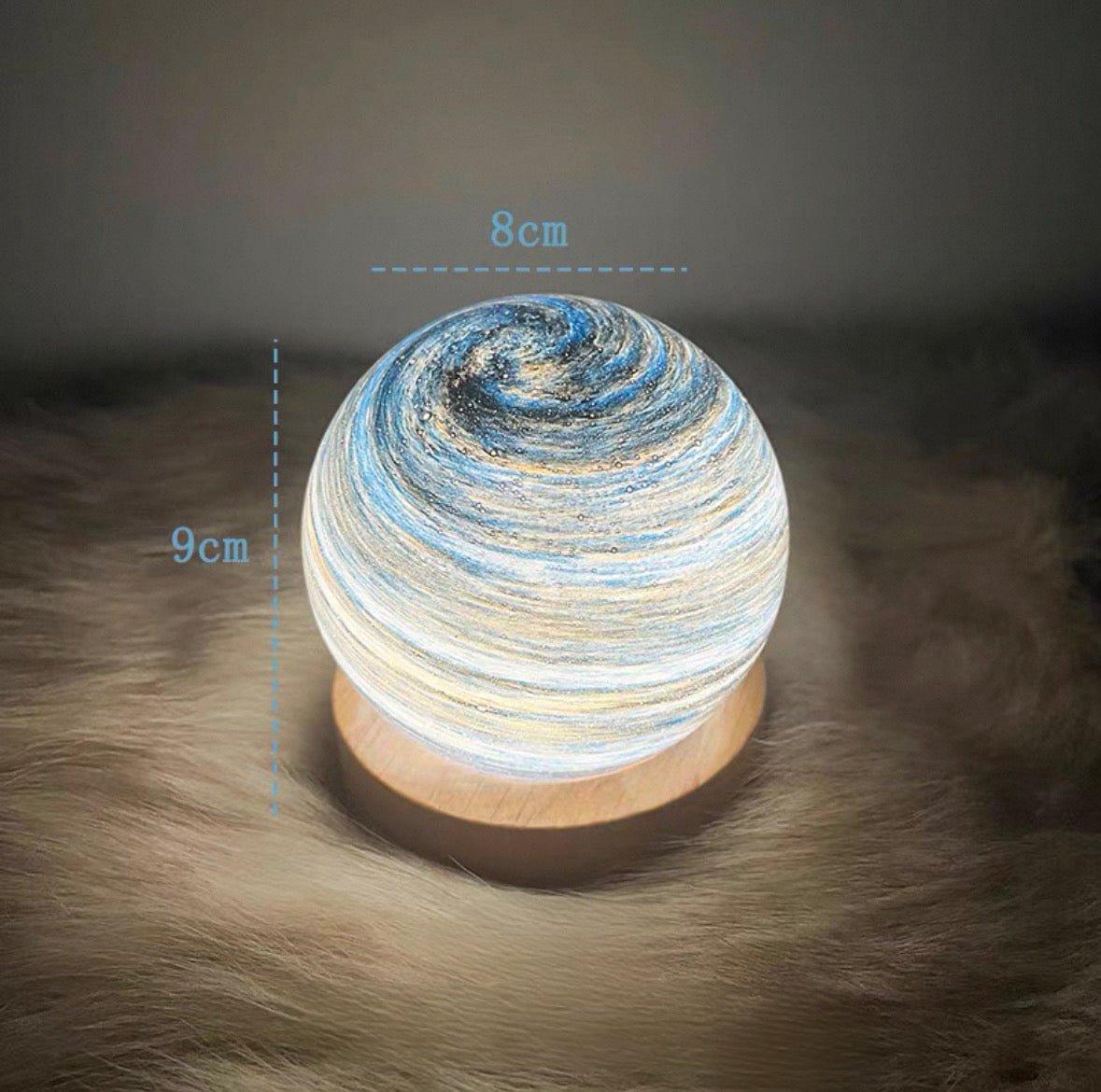 Luma Globe Crystal Lamp (Cloud Galaxy)